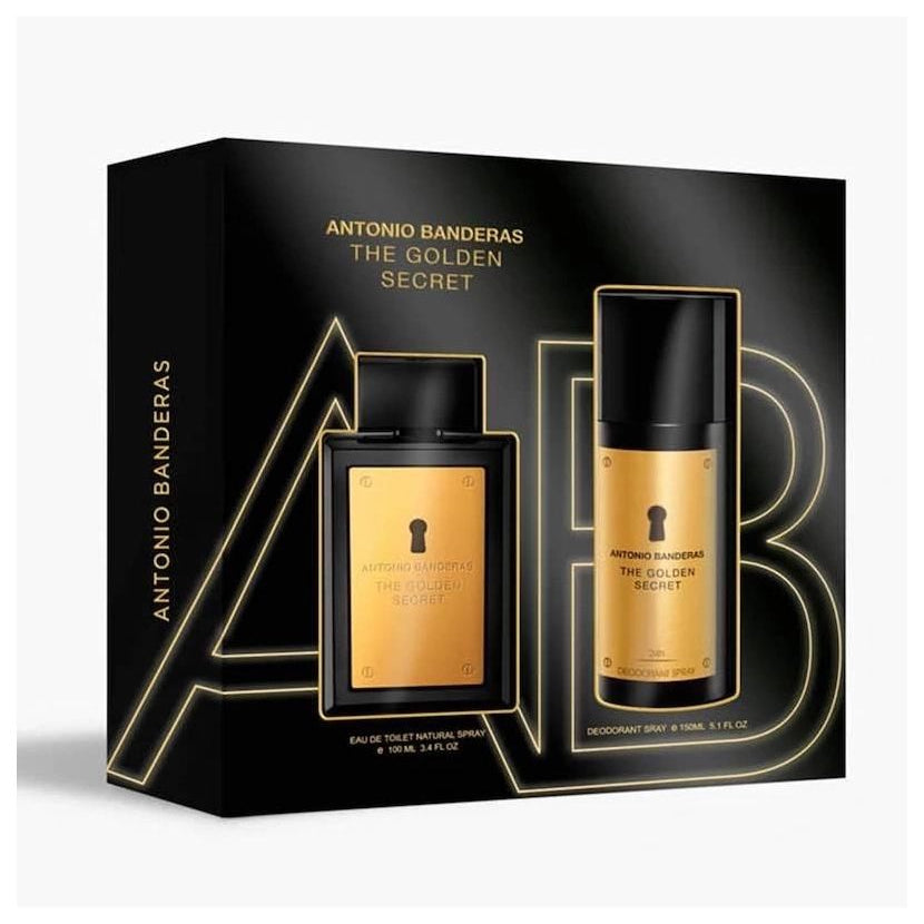Estuche Antonio Banderas The Golden Secret 2 Piezas original - Linaje Perfumería de Autor Colombia