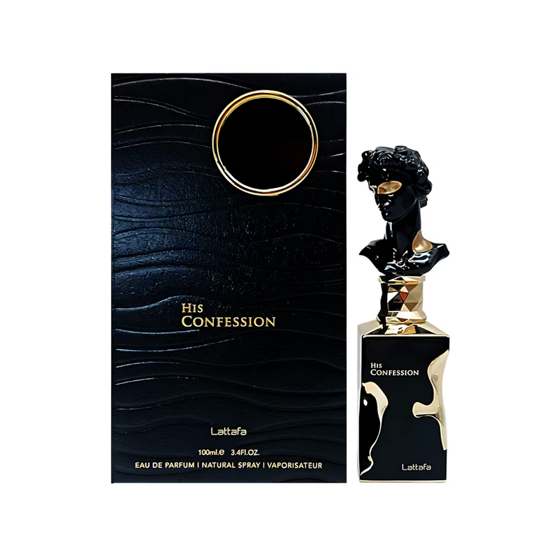 Perfume Lattafa His Confession EDP 100ml Hombre original - Linaje Perfumería de Autor Colombia